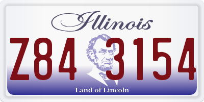 IL license plate Z843154