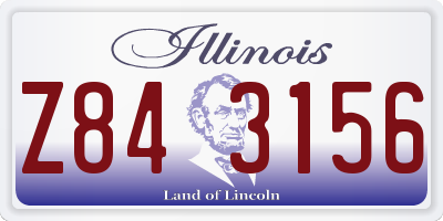 IL license plate Z843156