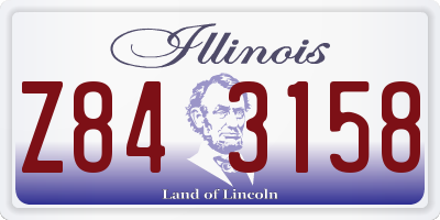 IL license plate Z843158