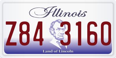 IL license plate Z843160