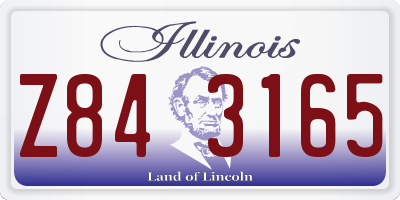 IL license plate Z843165