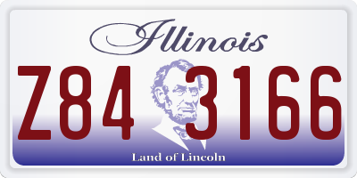 IL license plate Z843166