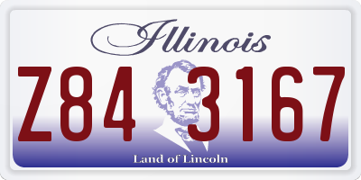 IL license plate Z843167