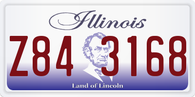 IL license plate Z843168