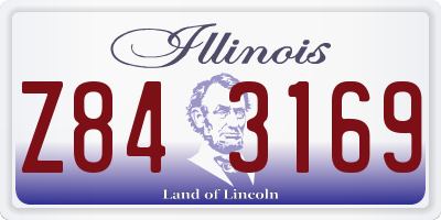 IL license plate Z843169