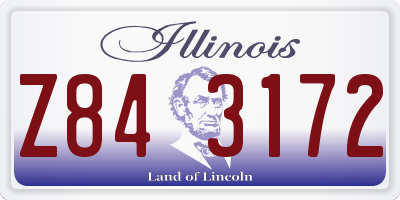 IL license plate Z843172