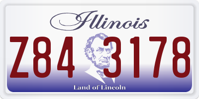 IL license plate Z843178