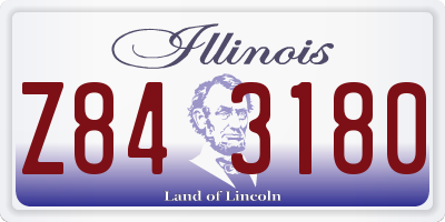IL license plate Z843180