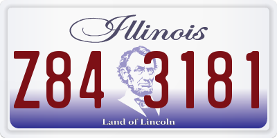 IL license plate Z843181