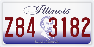 IL license plate Z843182