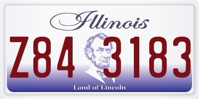 IL license plate Z843183
