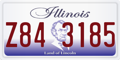 IL license plate Z843185