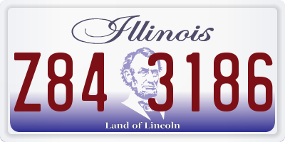 IL license plate Z843186