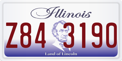 IL license plate Z843190