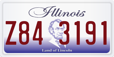 IL license plate Z843191