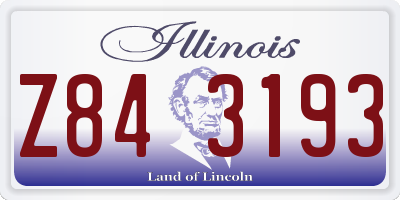 IL license plate Z843193