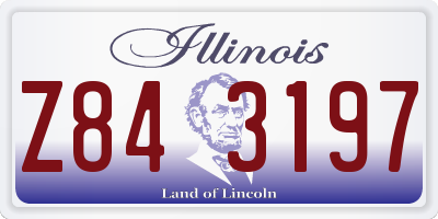 IL license plate Z843197