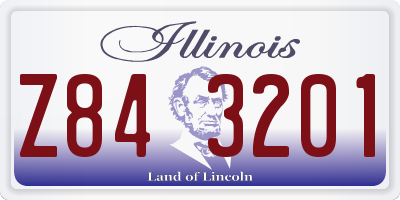 IL license plate Z843201