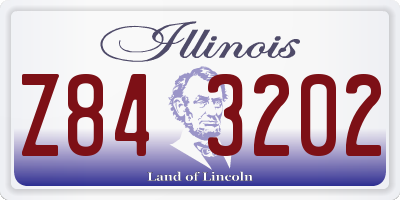 IL license plate Z843202