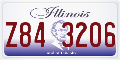 IL license plate Z843206