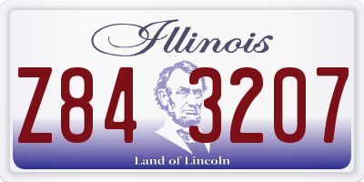 IL license plate Z843207