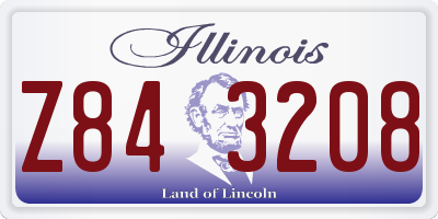 IL license plate Z843208