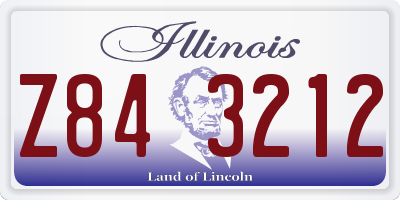 IL license plate Z843212