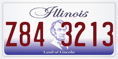 IL license plate Z843213