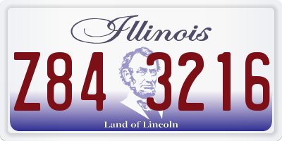 IL license plate Z843216