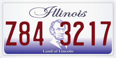 IL license plate Z843217