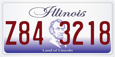 IL license plate Z843218