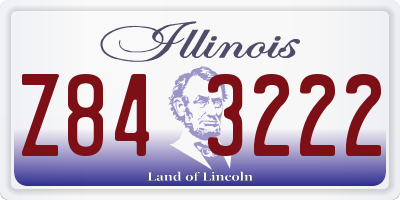 IL license plate Z843222