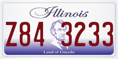 IL license plate Z843233