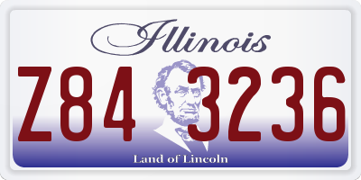 IL license plate Z843236