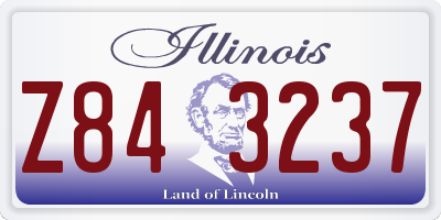 IL license plate Z843237