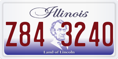 IL license plate Z843240