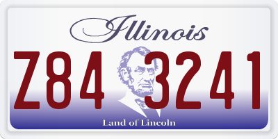 IL license plate Z843241