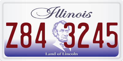 IL license plate Z843245
