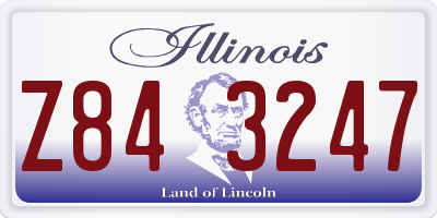 IL license plate Z843247