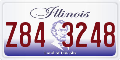 IL license plate Z843248