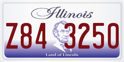 IL license plate Z843250