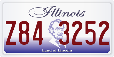 IL license plate Z843252