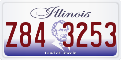 IL license plate Z843253