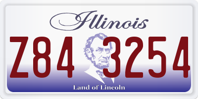 IL license plate Z843254