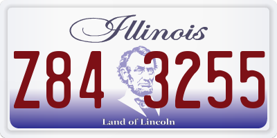 IL license plate Z843255