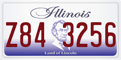 IL license plate Z843256