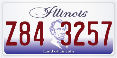 IL license plate Z843257