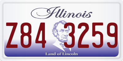 IL license plate Z843259