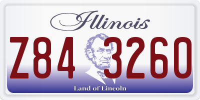 IL license plate Z843260