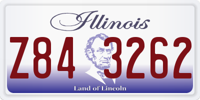 IL license plate Z843262